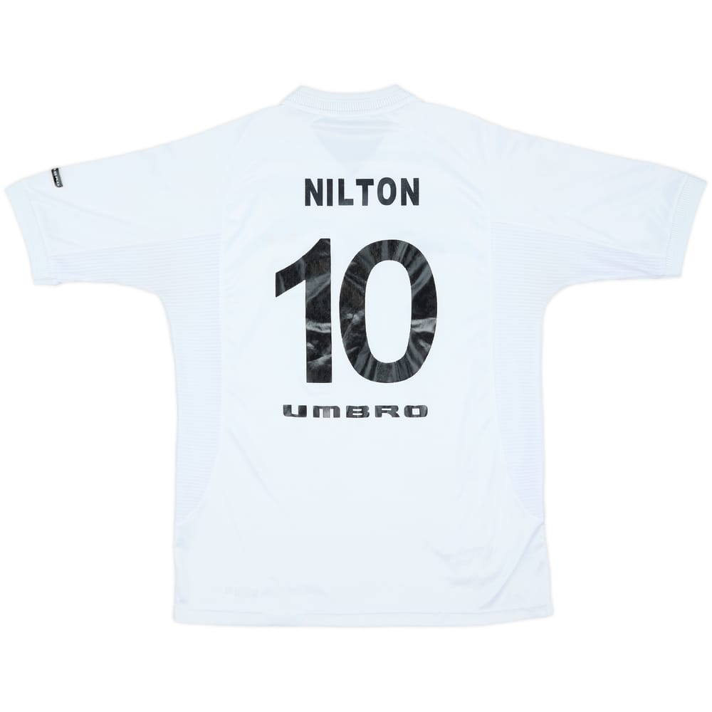 2001 Santos Home Shirt Nilton #10 - 5/10 - (L)