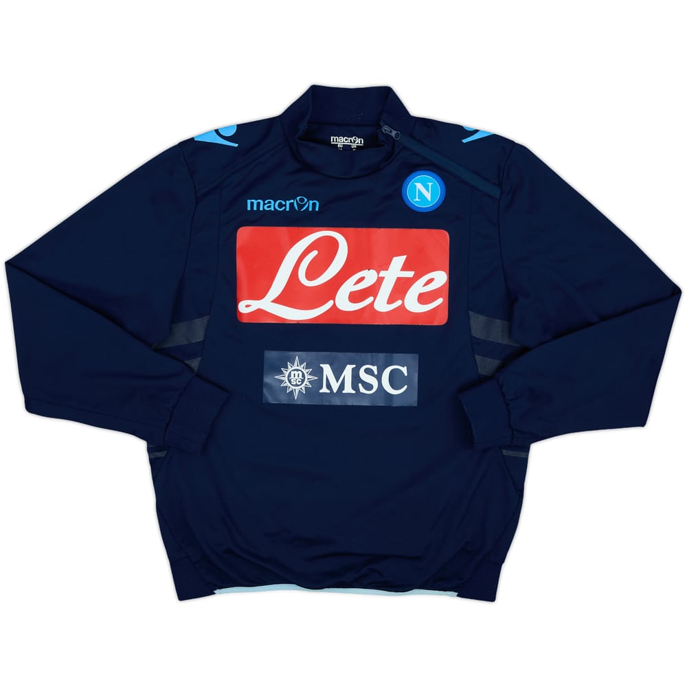 2010-11 Napoli Macron 1/4 Zip Drill Top - 7/10 - (M)