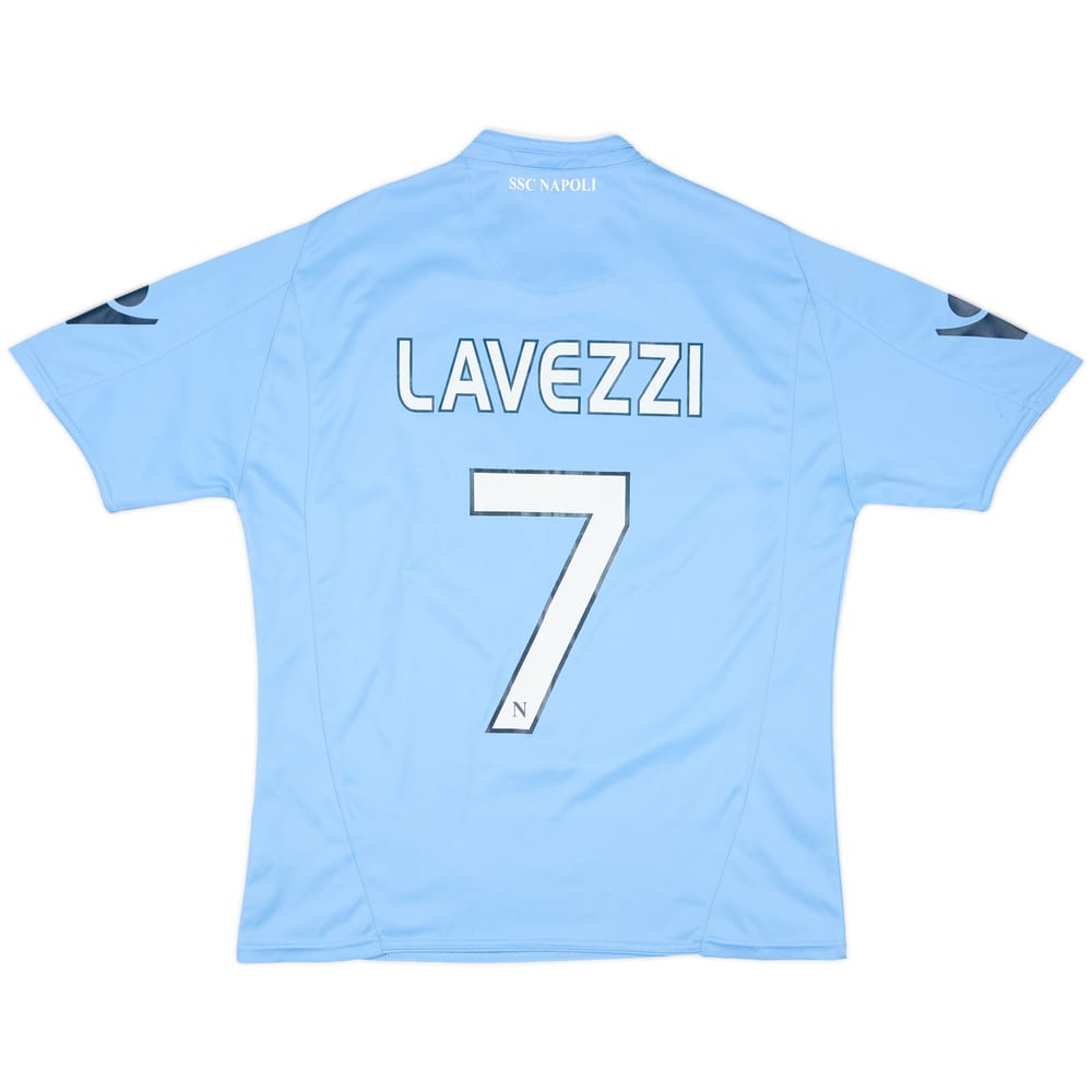 2009-10 Napoli Home Shirt Lavezzi #7 - 6/10 - (M)