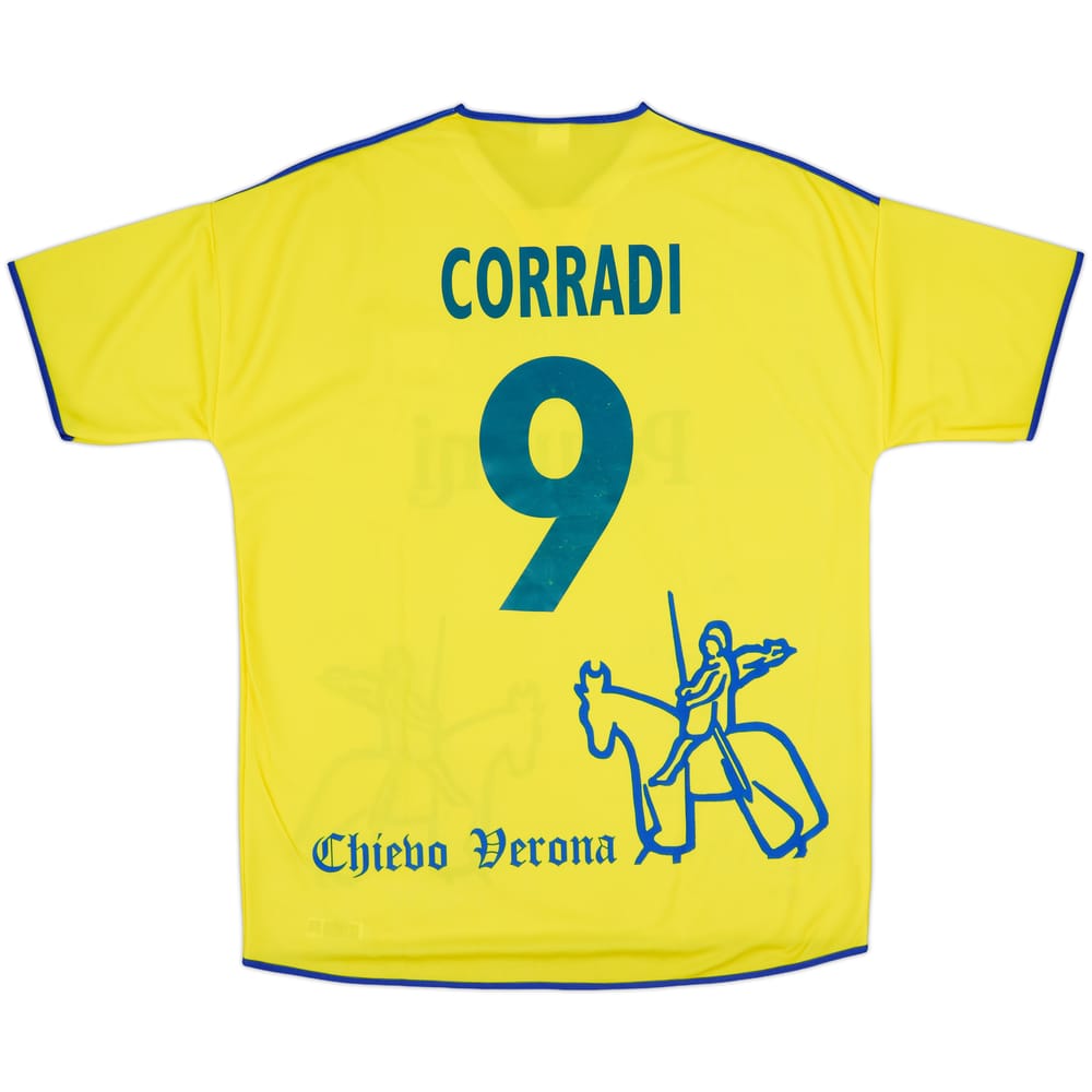 2001-02 Chievo Verona Home Shirt Corradi #9 - 7/10 - (XL)
