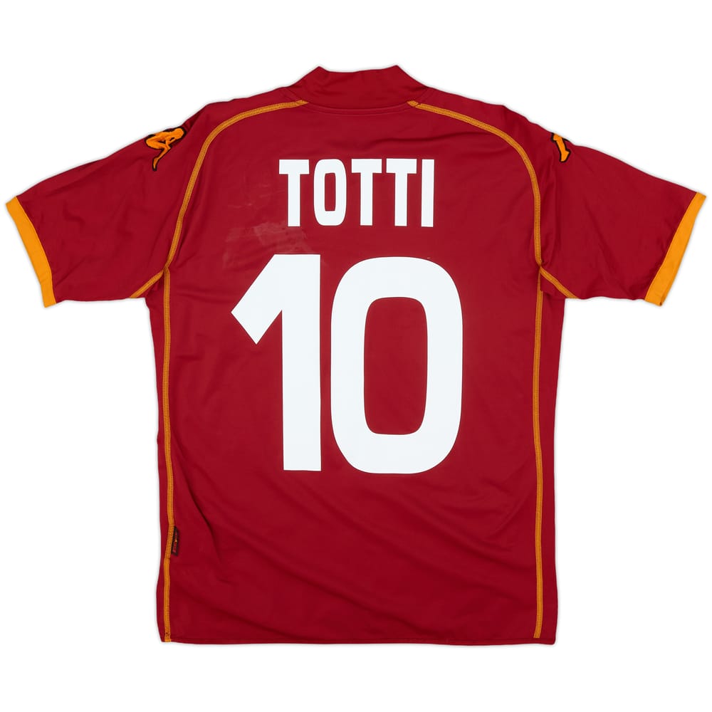 2008-09 Roma Home Shirt Totti #10 - 6/10 - (XS)