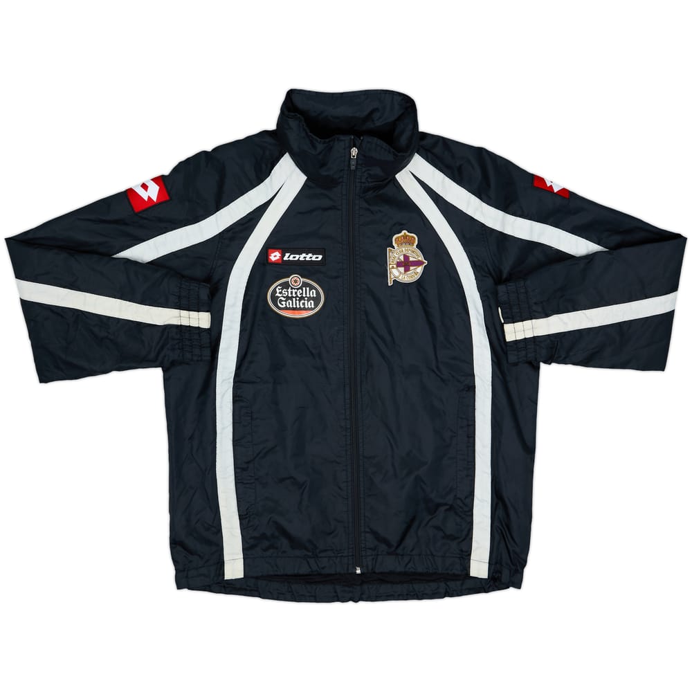 2009-10 Deportivo de La Coruna Lotto Hooded Rain Jacket - 8/10 - (M)