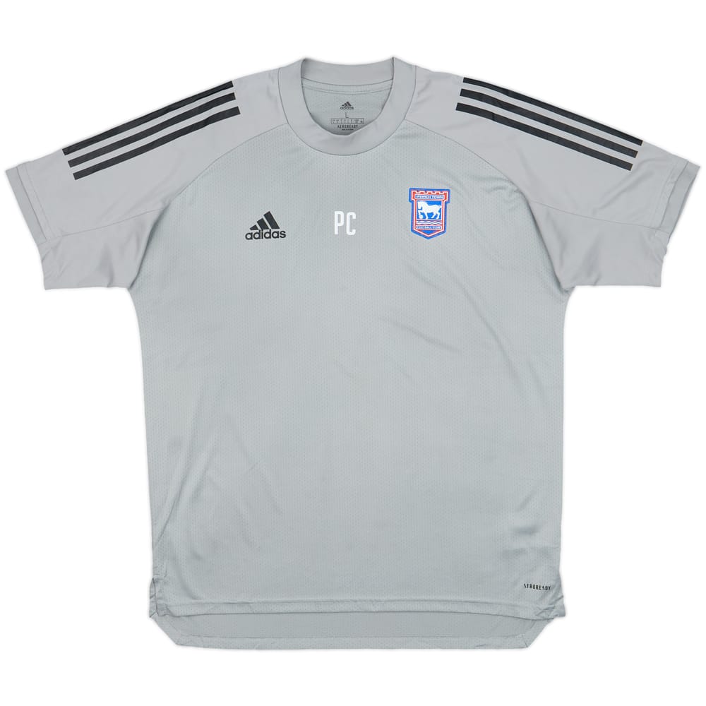 2020-21 Ipswich Town adidas Staff Issue Training Shirt - 8/10 - (L)