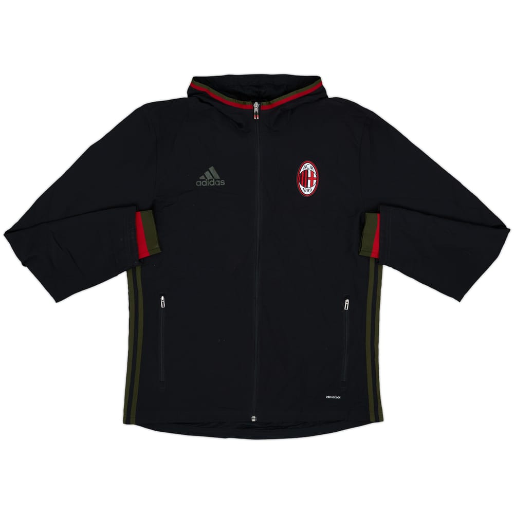 2016-17 AC Milan adidas Hooded Track Jacket - 7/10 - (M)