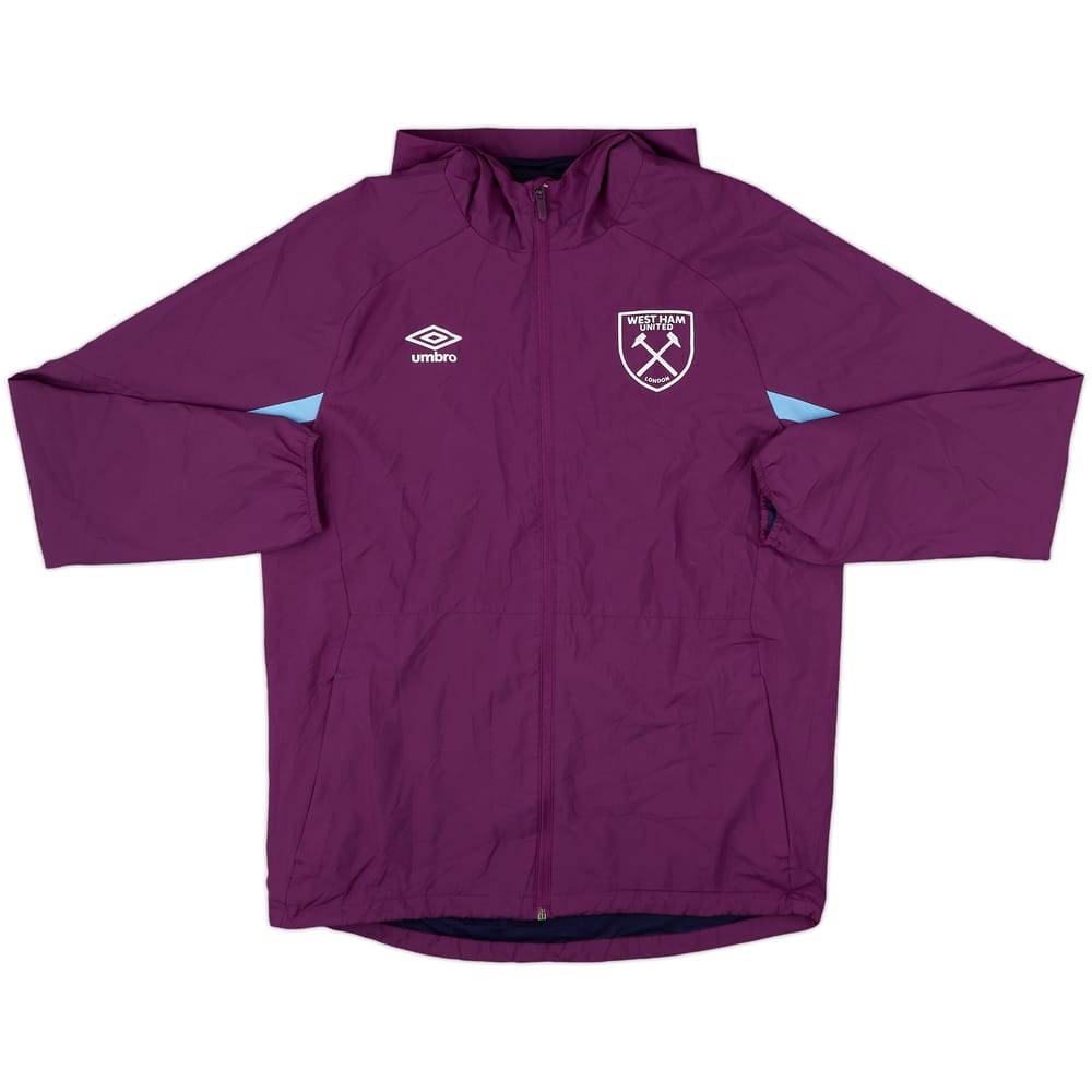 2019-20 West Ham United Umbro Hooded Rain Jacket - 10/10 - (M)