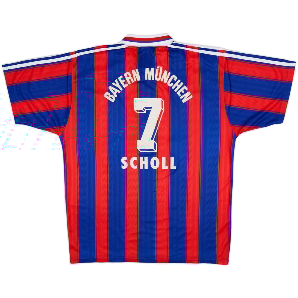 1995-97 Bayern Munich Home Shirt Scholl #7 - 7/10 - (L)