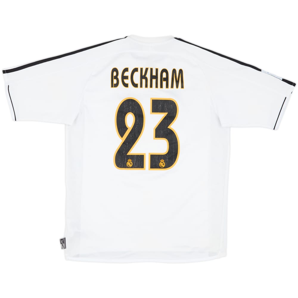 2003-04 Real Madrid Home Shirt Beckham #23 - 6/10 - (XL.Boys)