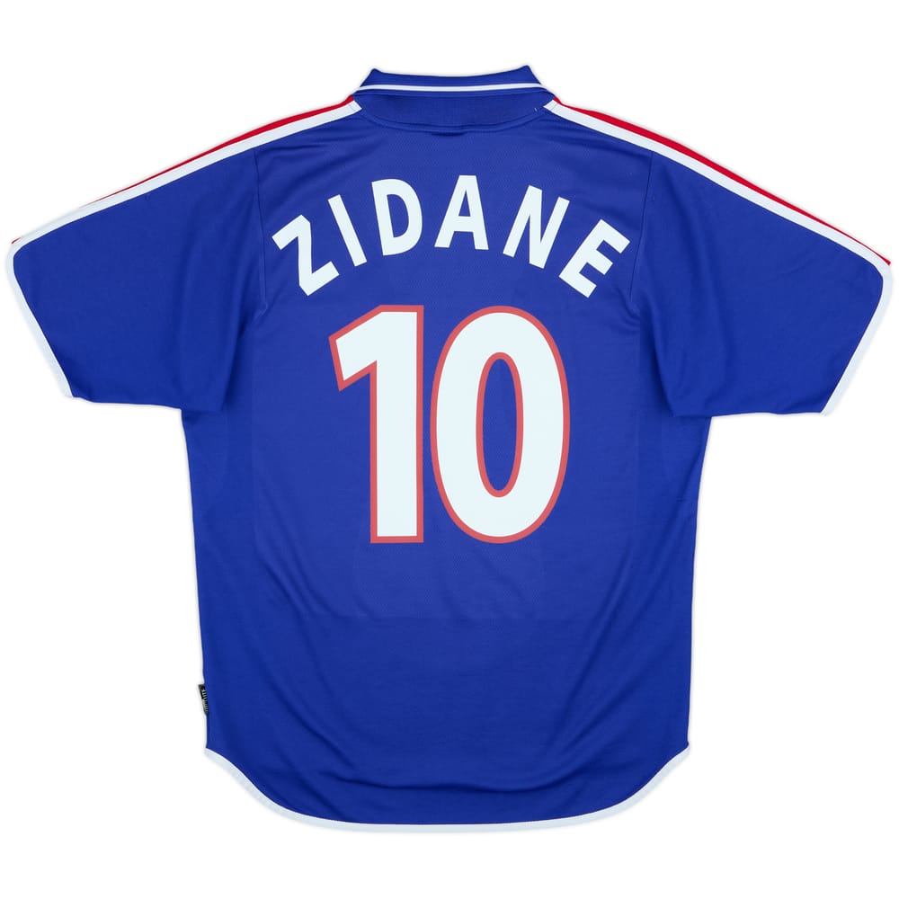 2000-02 France Home Shirt Zidane #10 - 7/10 - (M)