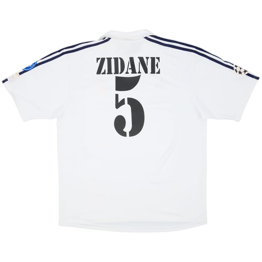 2002-03 Real Madrid Centenary Home Shirt Zidane #5 - 7/10 - (XL)