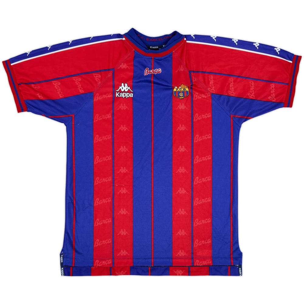 1997-98 Barcelona Home Shirt - 6/10 - (XL)