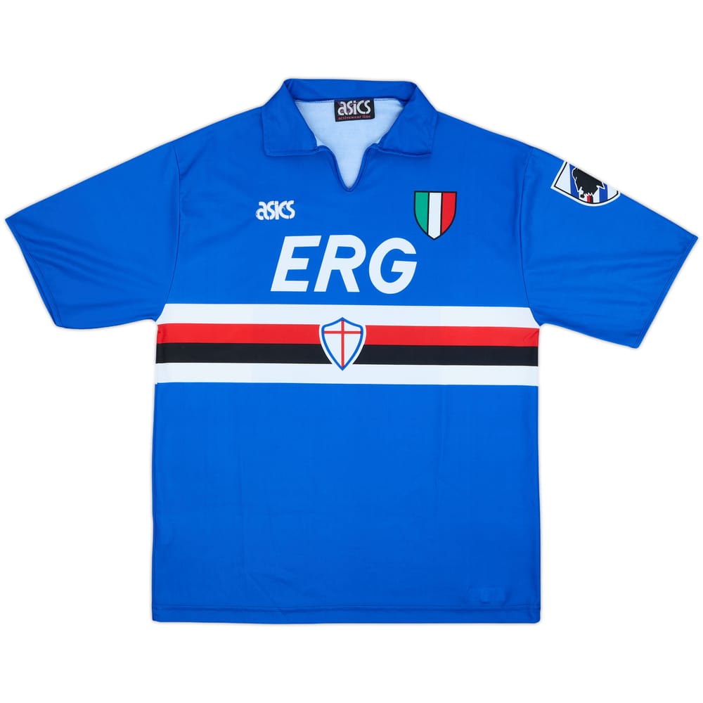 1991-92 Sampdoria Home Shirt - 8/10 - (L)