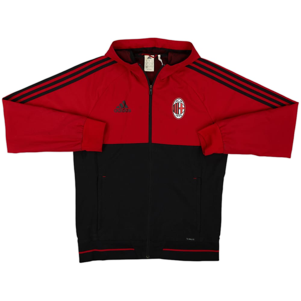 2017-18 AC Milan adidas Hooded Track Jacket - 7/10 - (M)