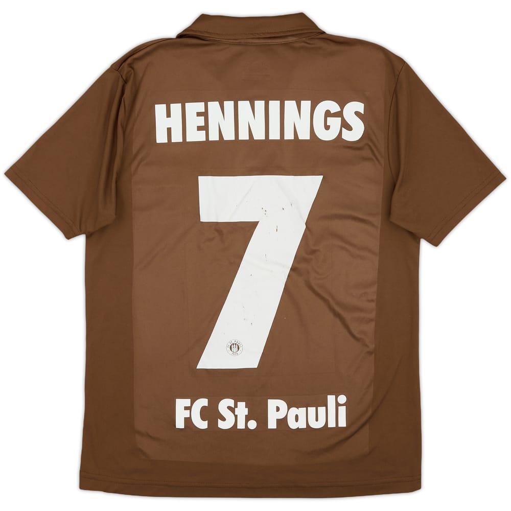 2009-10 St Pauli Home Shirt Hennings #7 - 6/10 - (L.Boys)