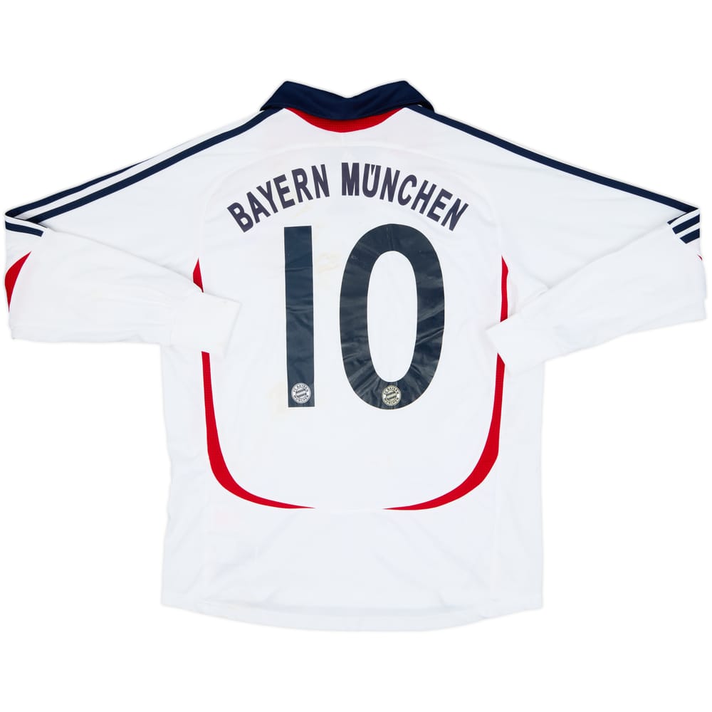 2006-07 Bayern Munich Away L/S Shirt #10 - 7/10 - (XL.Boys)
