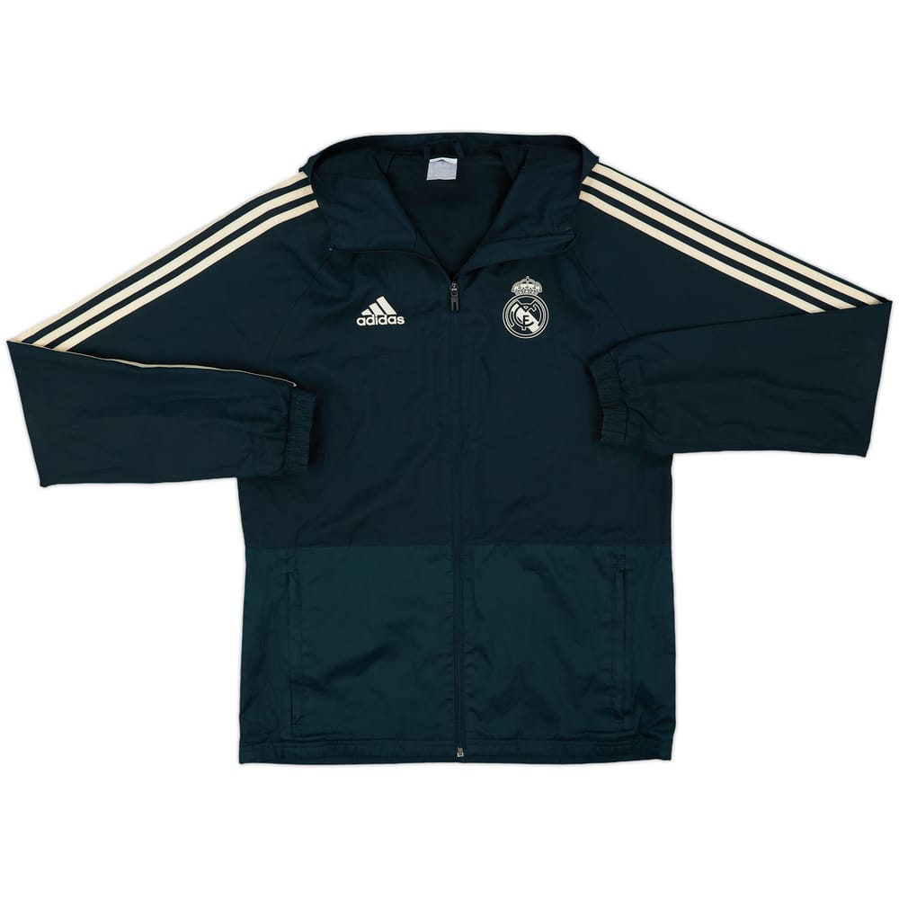 2018-19 Real Madrid adidas Hooded Track Jacket - 8/10 - (S)