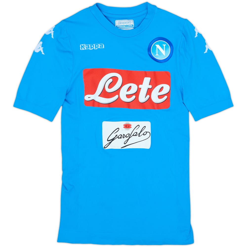2016-17 Napoli Authentic Home Shirt - 7/10 - (M/L)