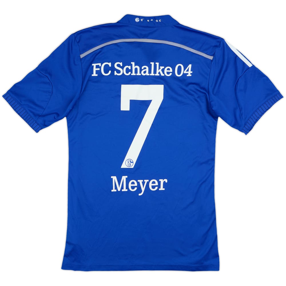2014-16 Schalke Home Shirt Meyer #7 - 6/10 - (S)