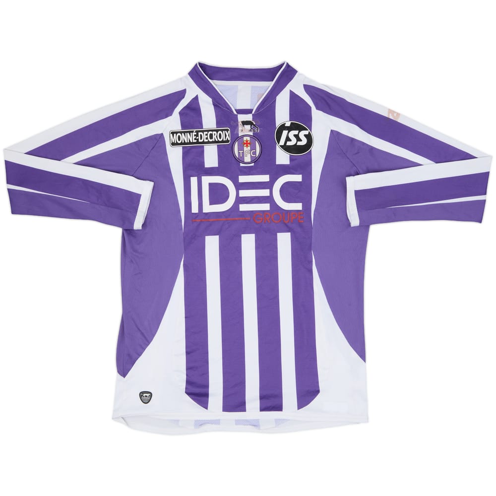 2008-09 Toulouse Home L/S Shirt - 5/10 - (L)