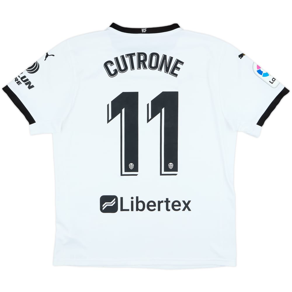 2020-21 Valencia Home Shirt Cutrone #11 - 7/10 - (L)