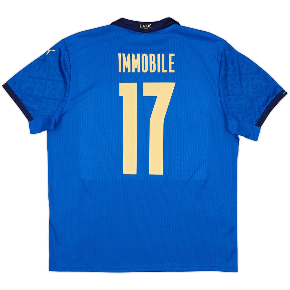 2020-21 Italy Home Shirt Immobile #17 - 9/10 - (XL)