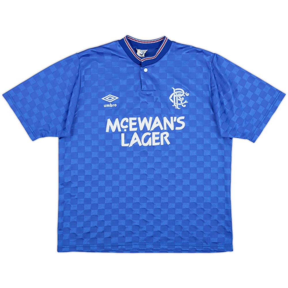 1987-90 Rangers Home Shirt - 8/10 - (M)