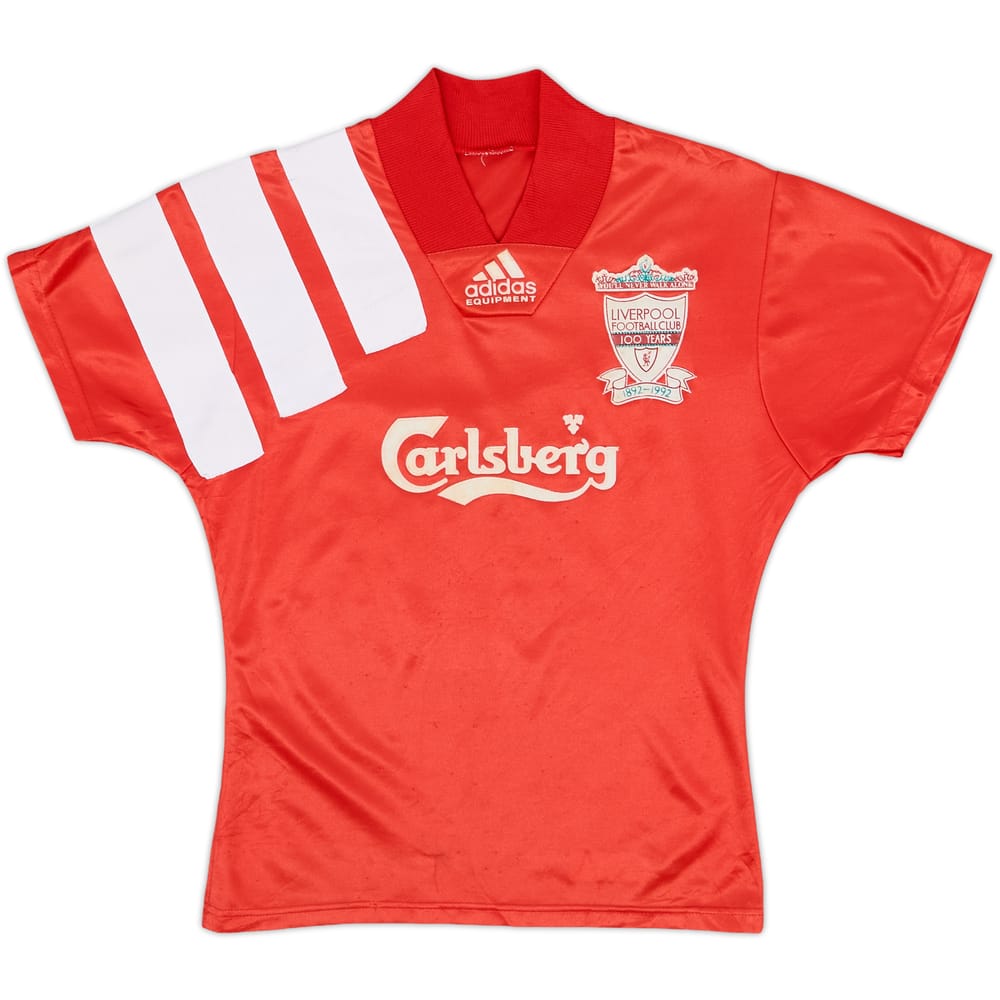 1992-93 Liverpool Centenary Home Shirt - 8/10 - (S.Boys)
