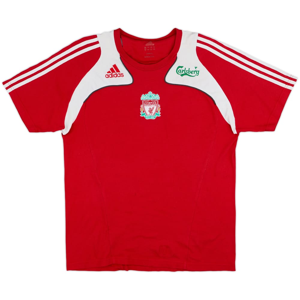2008-09 Liverpool adidas Cotton Tee - 5/10 - (L)