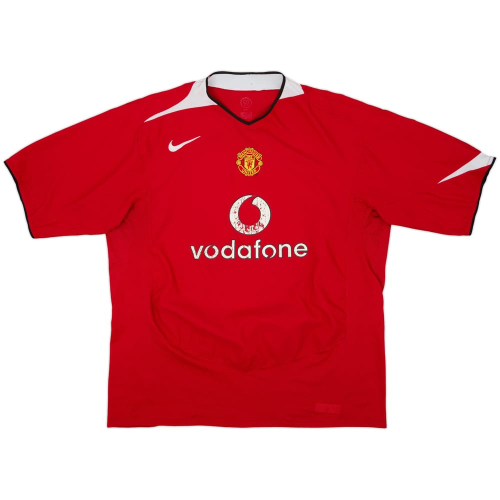 2004-06 Manchester United Home Shirt - 5/10 - (XL)