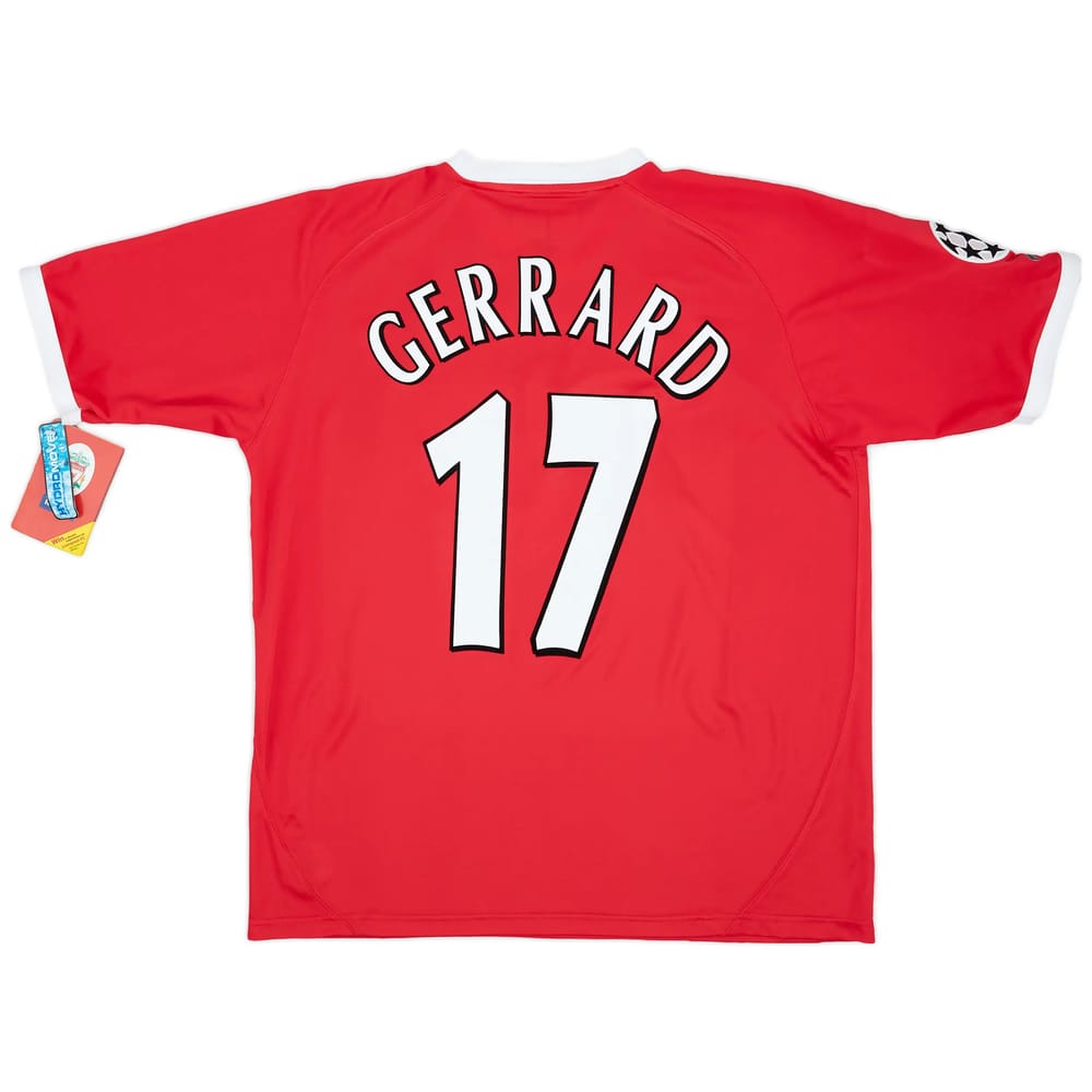 2001-03 Liverpool CL Shirt Gerrard #17 (L)