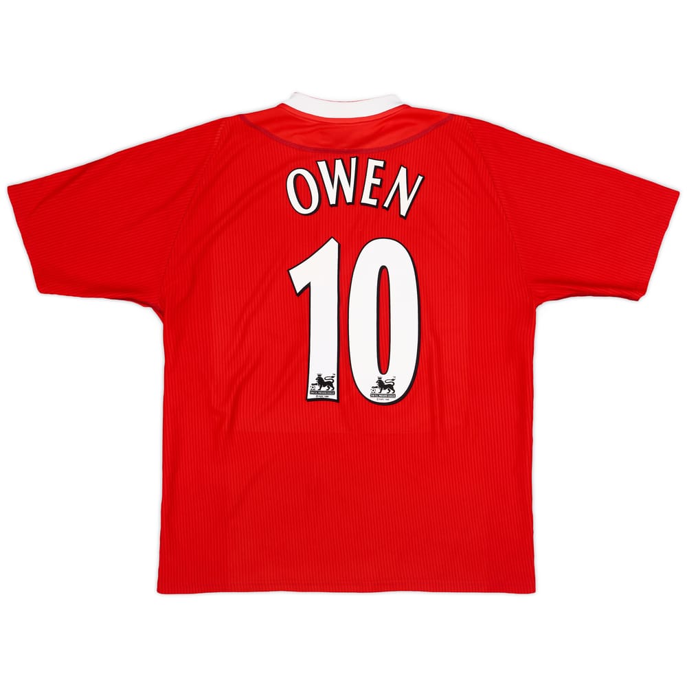 2002-04 Liverpool Home Shirt Owen #10 - 8/10 - (XL)