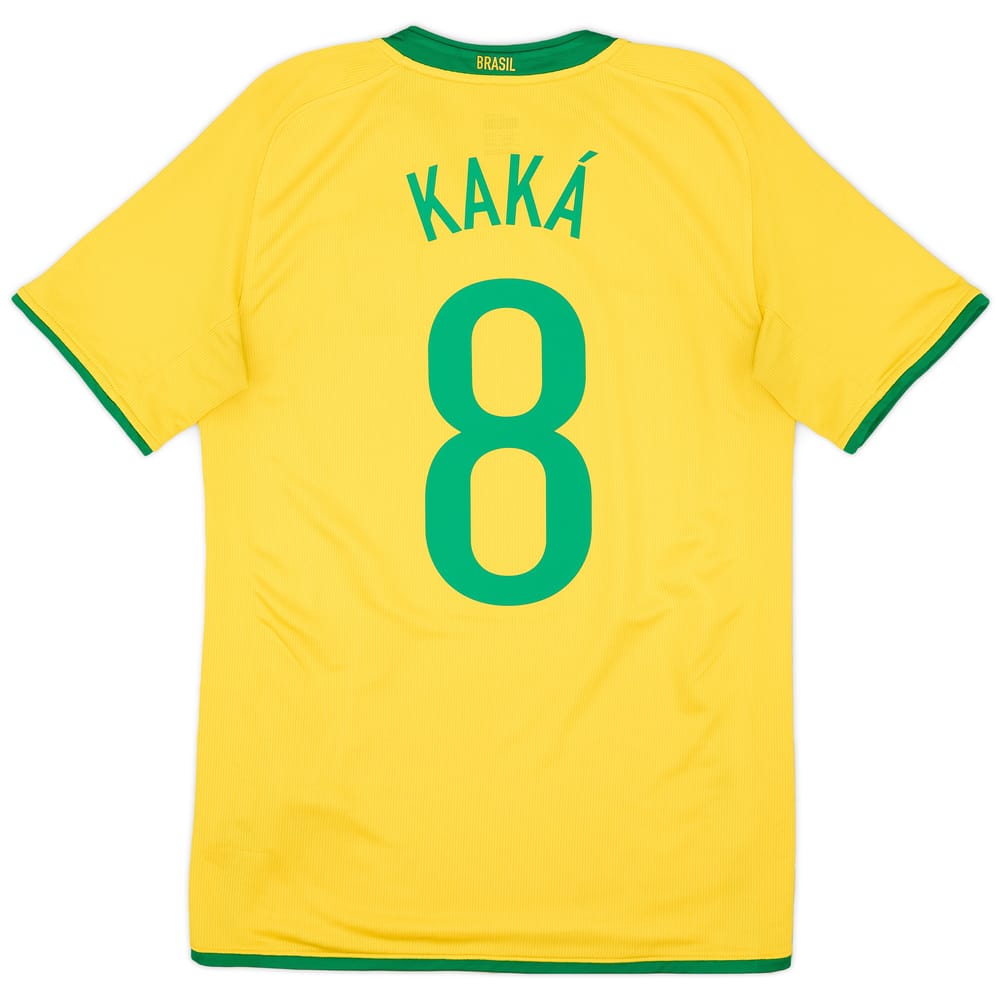 2008-10 Brazil Home Shirt Kaka #8 - 8/10 - (S)