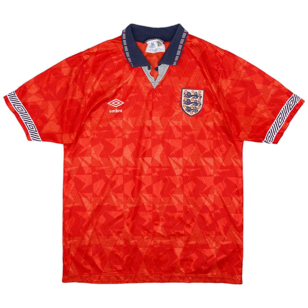 1990-93 England Away Shirt - 7/10 - (L)