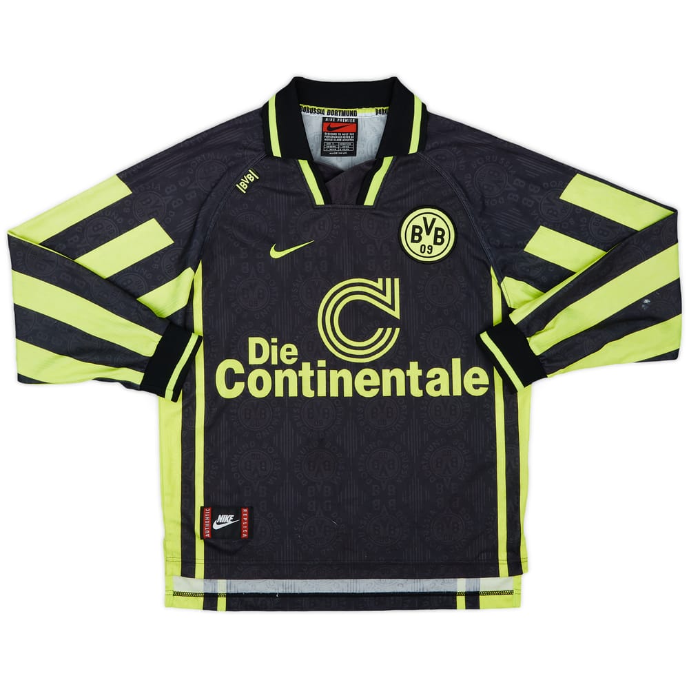 1996-97 Borussia Dortmund Away L/S Shirt - 8/10 - (S)