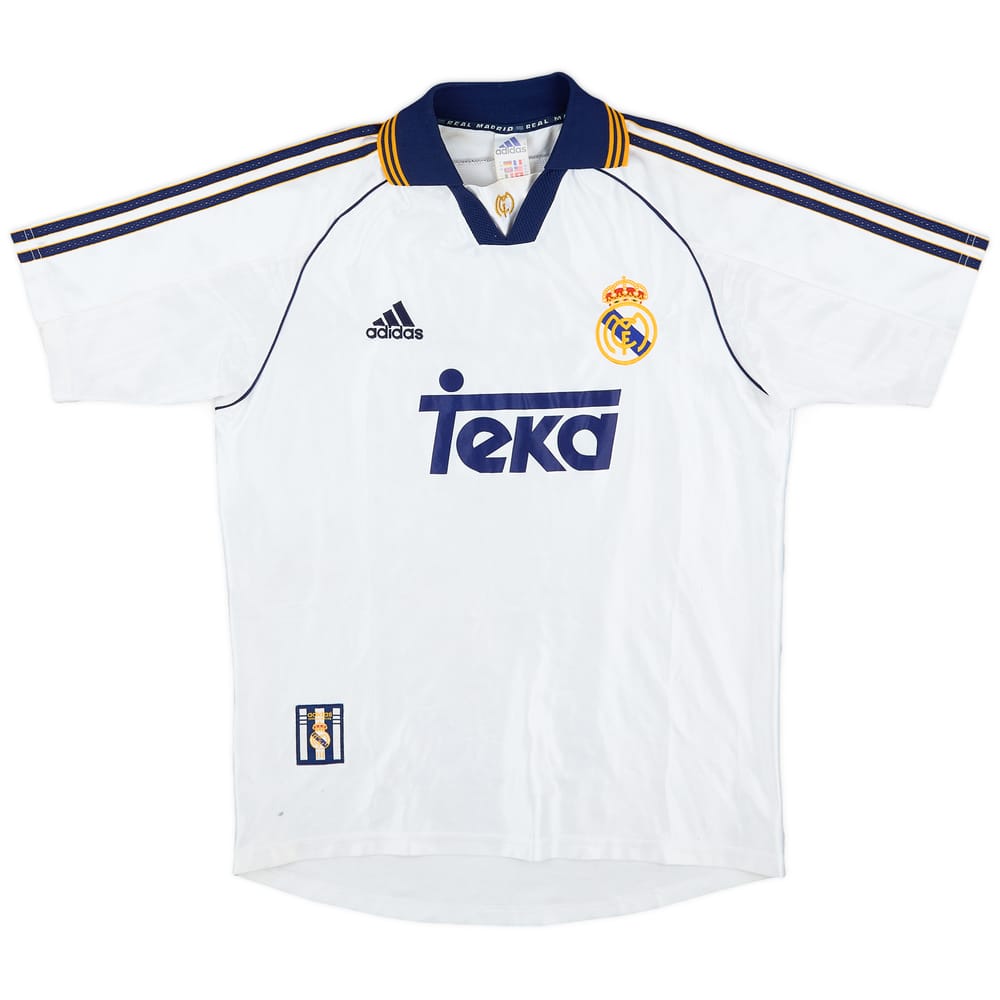 1998-00 Real Madrid Home Shirt - 5/10 - (XL.Boys)
