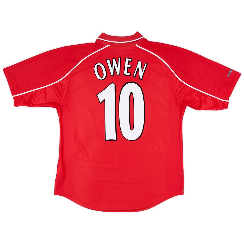 2000-02 Liverpool Home Shirt Owen #10 - 8/10 - (L)