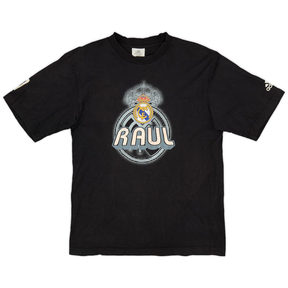2001-02 Real Madrid adidas 'Raul' Graphic Tee - 5/10 - (L)