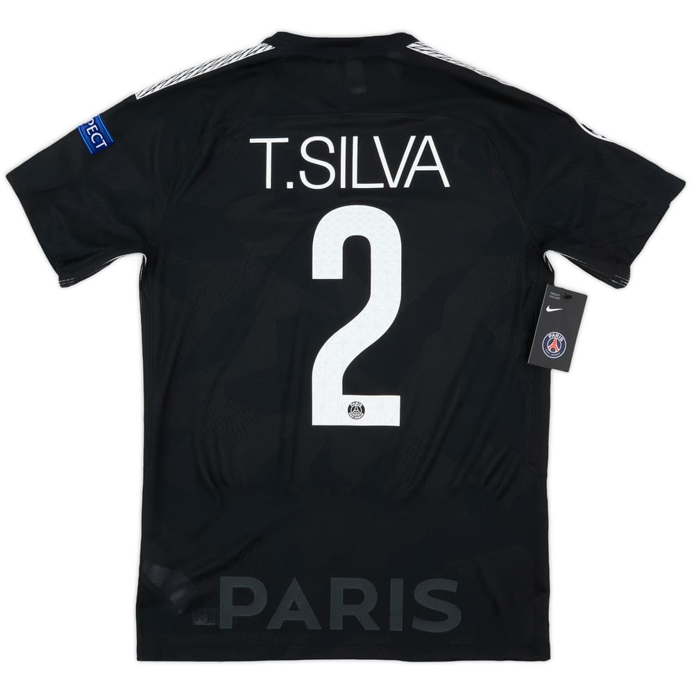 2017-18 Paris Saint-Germain Authentic Third Shirt T. Silva #2 (M)