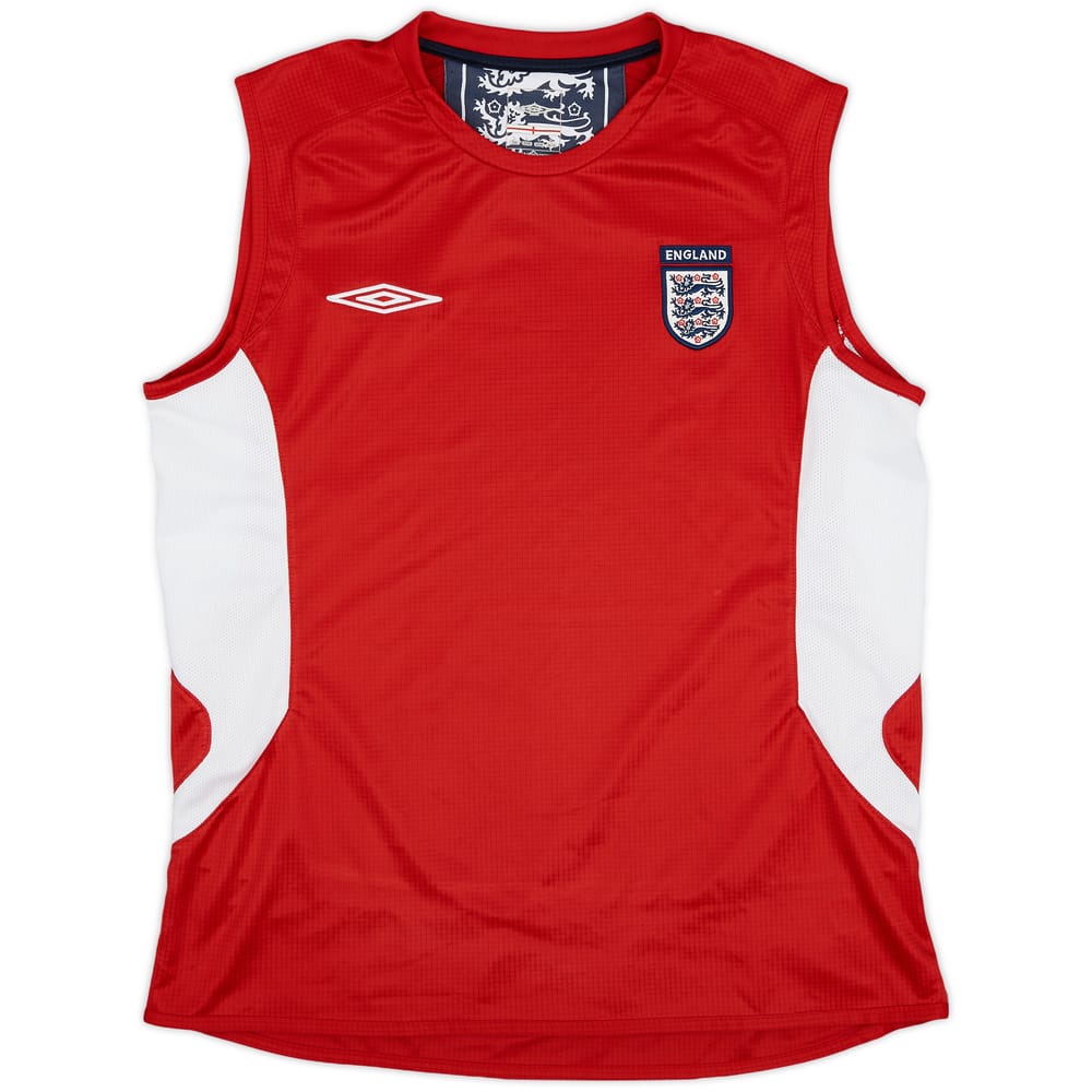 2007-09 England Umbro Training Vest - 9/10 - (L)