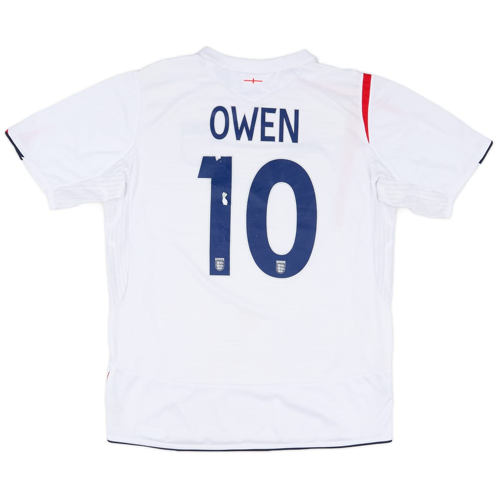 2005-07 England Home Shirt Owen #10 - 5/10 - (L)