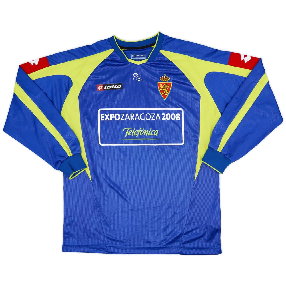 2005-06 Real Zaragoza Away L/S Shirt - 8/10 - (L)