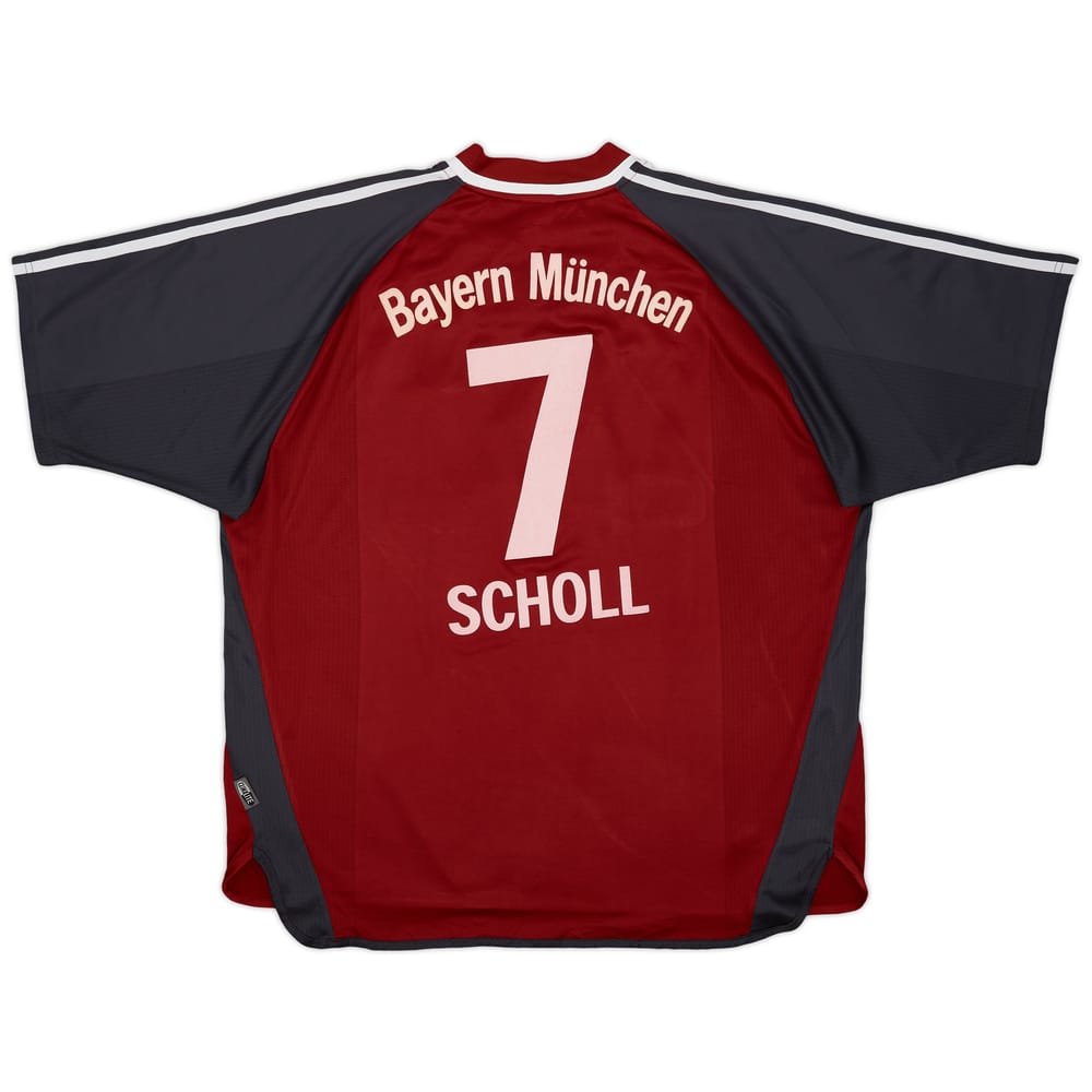 2001-02 Bayern Munich Home Shirt Scholl #7 - 7/10 - (XL)