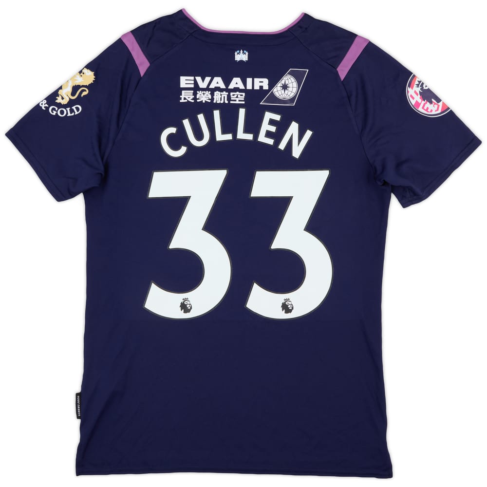 2019-20 West Ham Match Issue Third Shirt Cullen #33