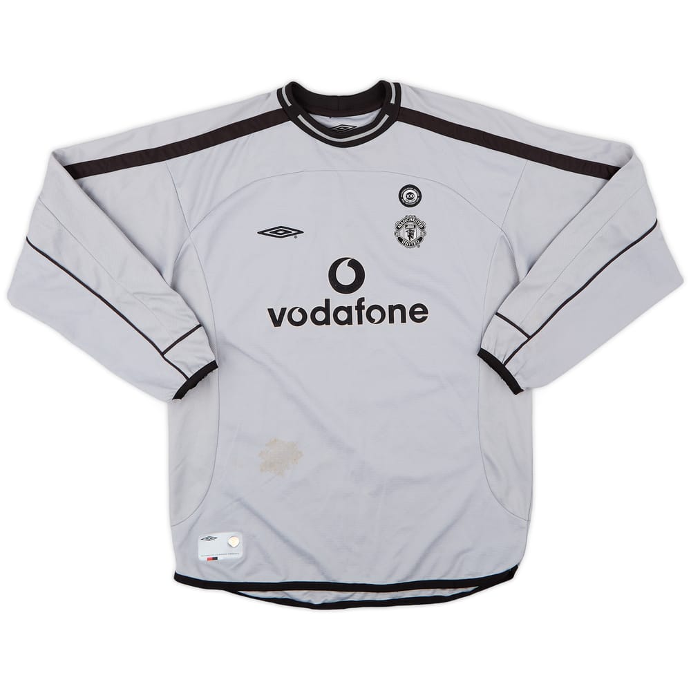 2001-02 Manchester United Centenary GK Shirt - 4/10 - (L.Boys)