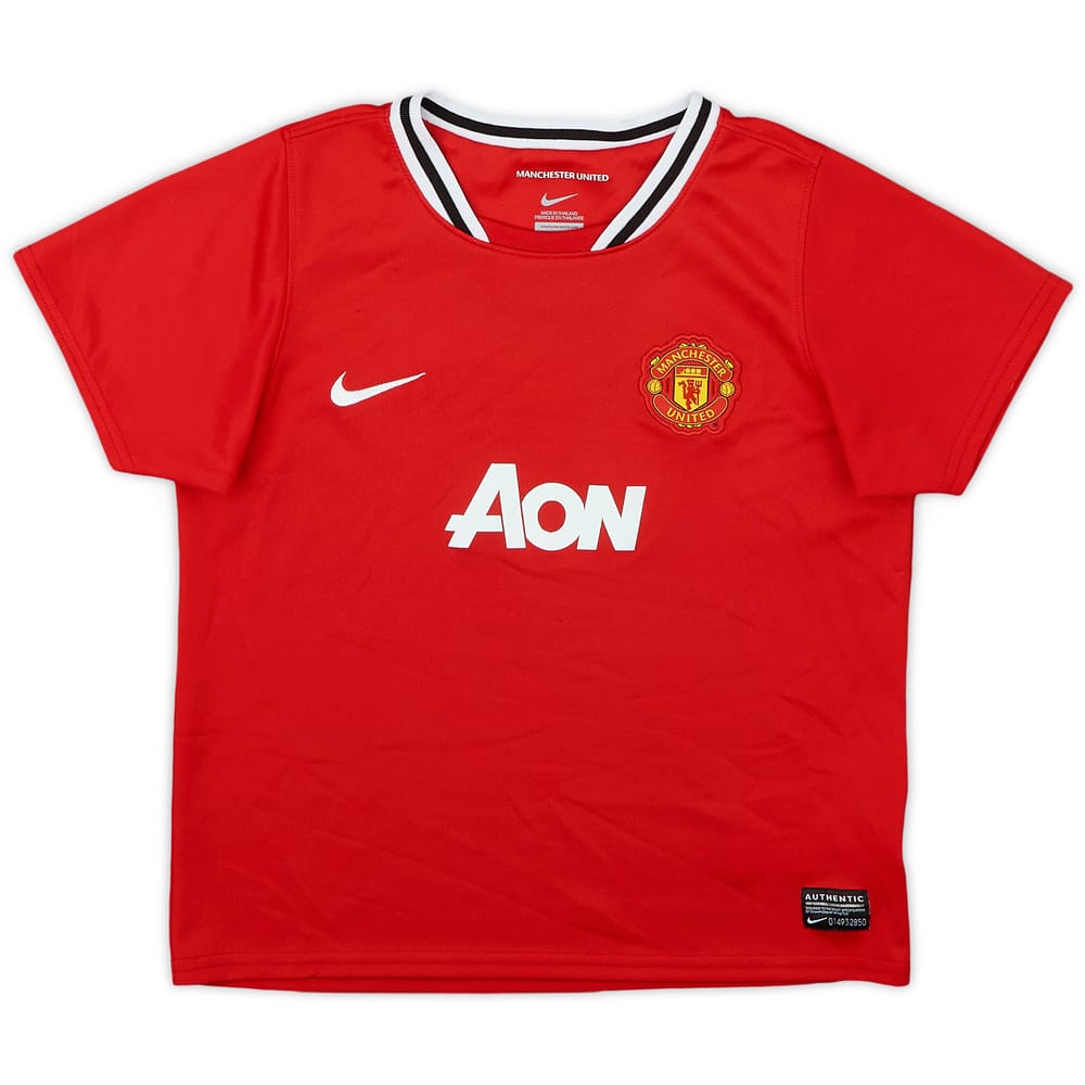 2011-12 Manchester United Home Shirt - 7/10 - (7-8 Years)