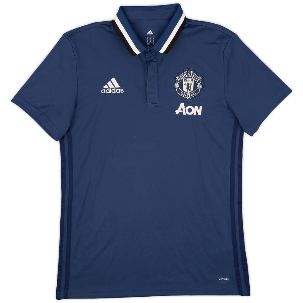 2016-17 Manchester United adidas Polo Shirt - 8/10 - (S)