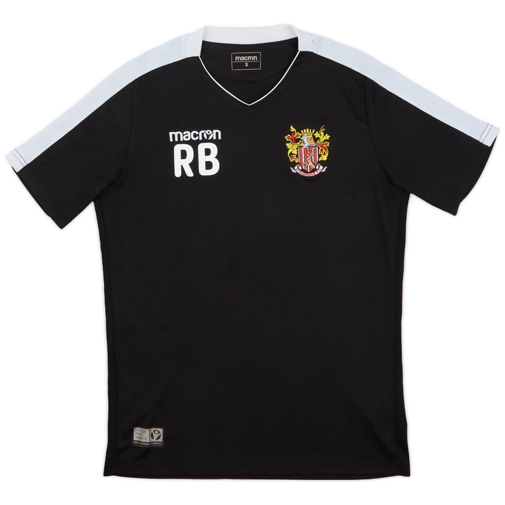 2020-21 Stevenage Staff Issue Macron Training Shirt RB - 8/10 - (S)