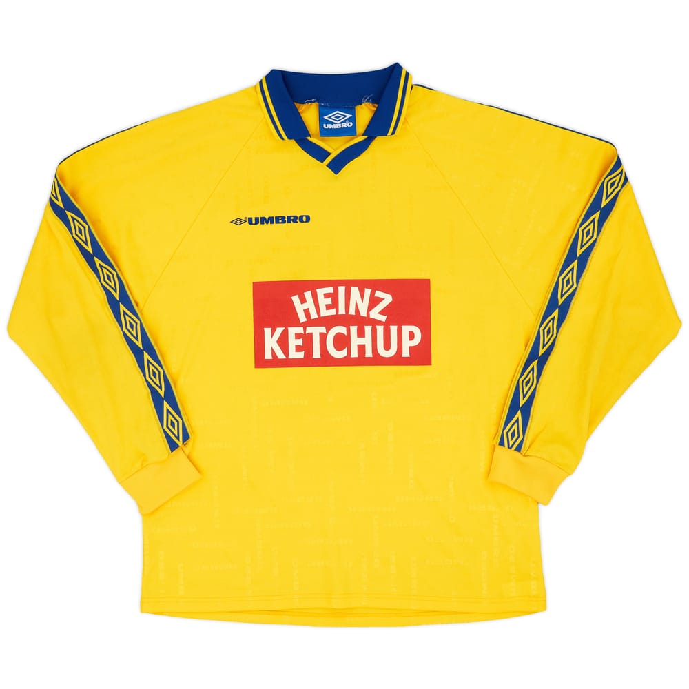 1990s Umbro 'Heinz Ketchup' Template L/S Shirt #9 - 8/10 - (L)