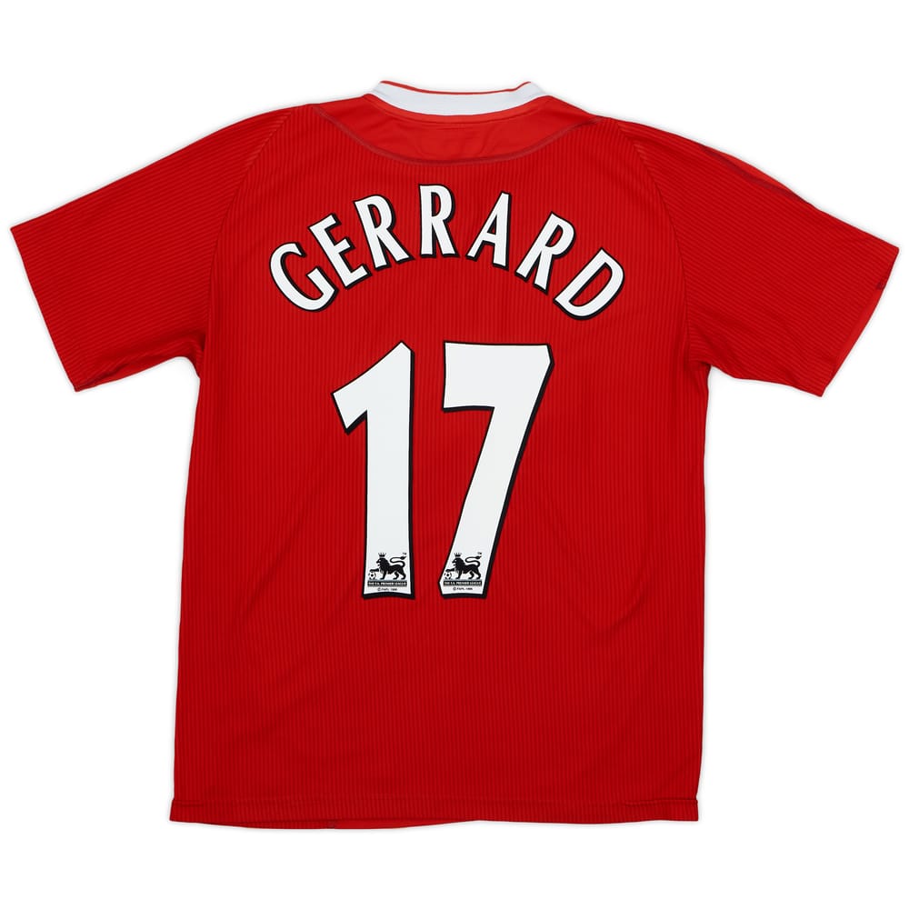 2002-04 Liverpool Home Shirt Gerrard #17 - 7/10 - (M)