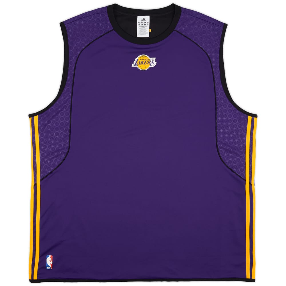 2009-10 LA Lakers adidas Reversible Training Jersey - 9/10 - (3XL)