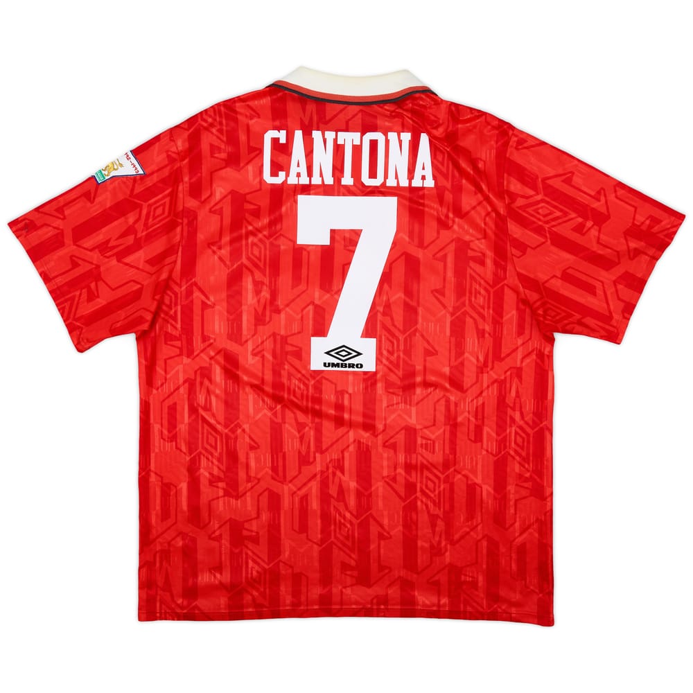 1992-94 Manchester United Home Shirt Cantona #7 - 5/10 - (XXL)